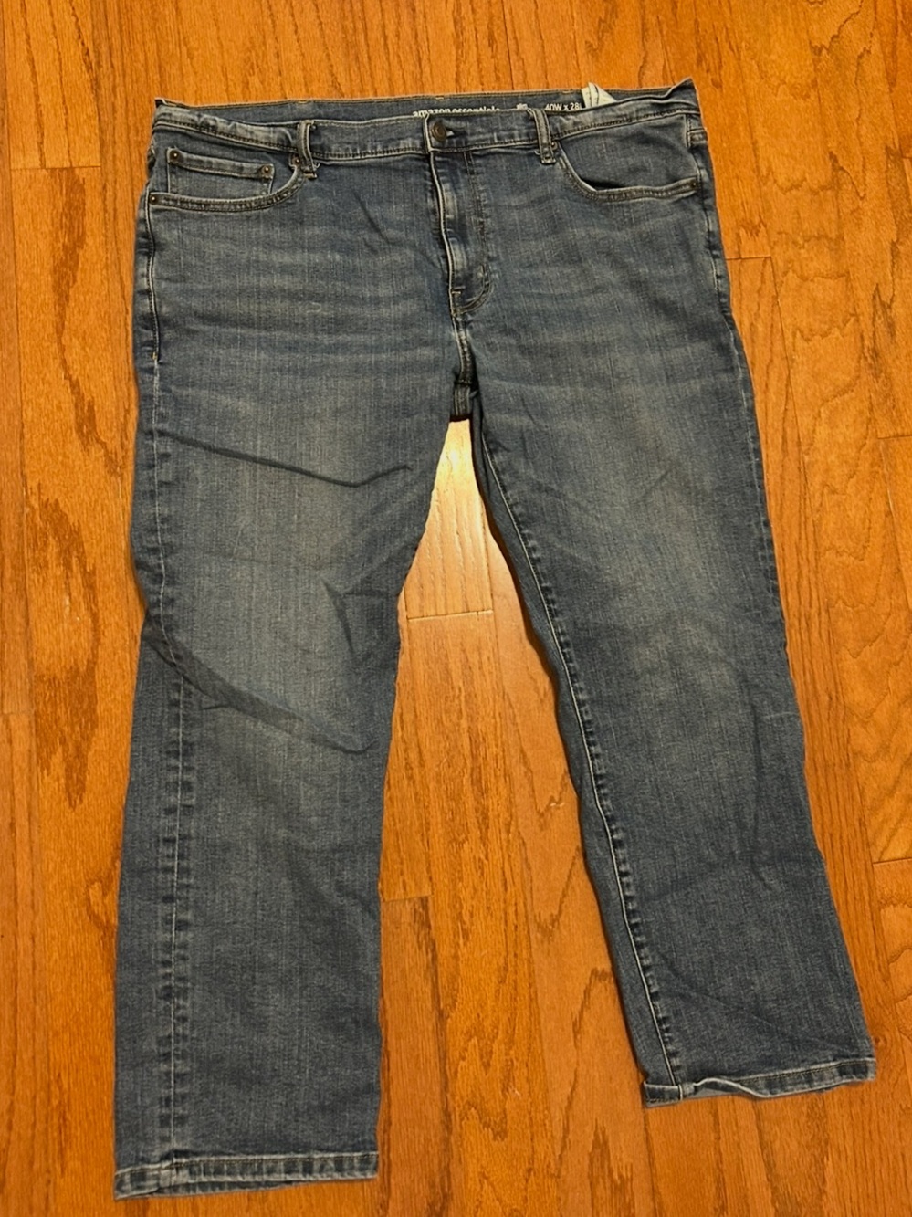 Amazon Essentials Slim Fit Jeans Mens 40x28 Medium Wash Denim